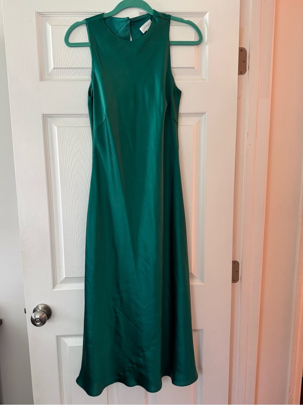 Lucy Paris Teal Sleeveless A-Line Midi Dress